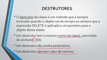 Destrutores em C++ (exemplo)