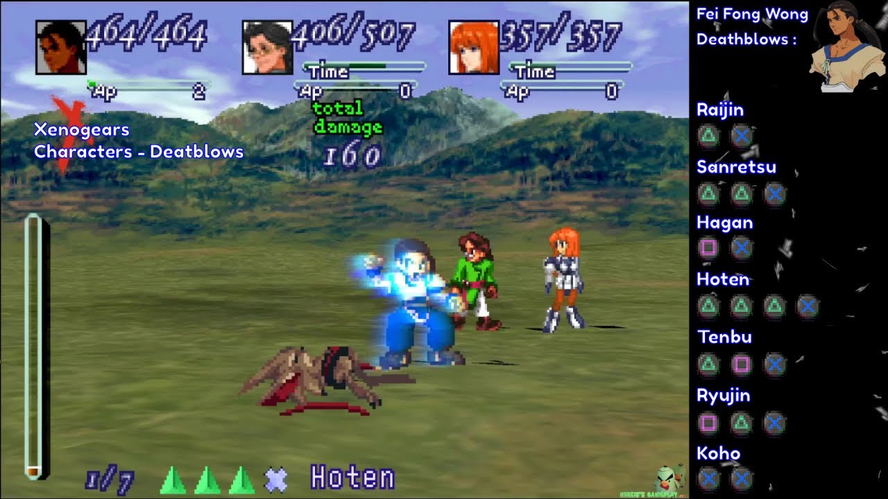 Xenogears - Characters Deathblows [PS1]