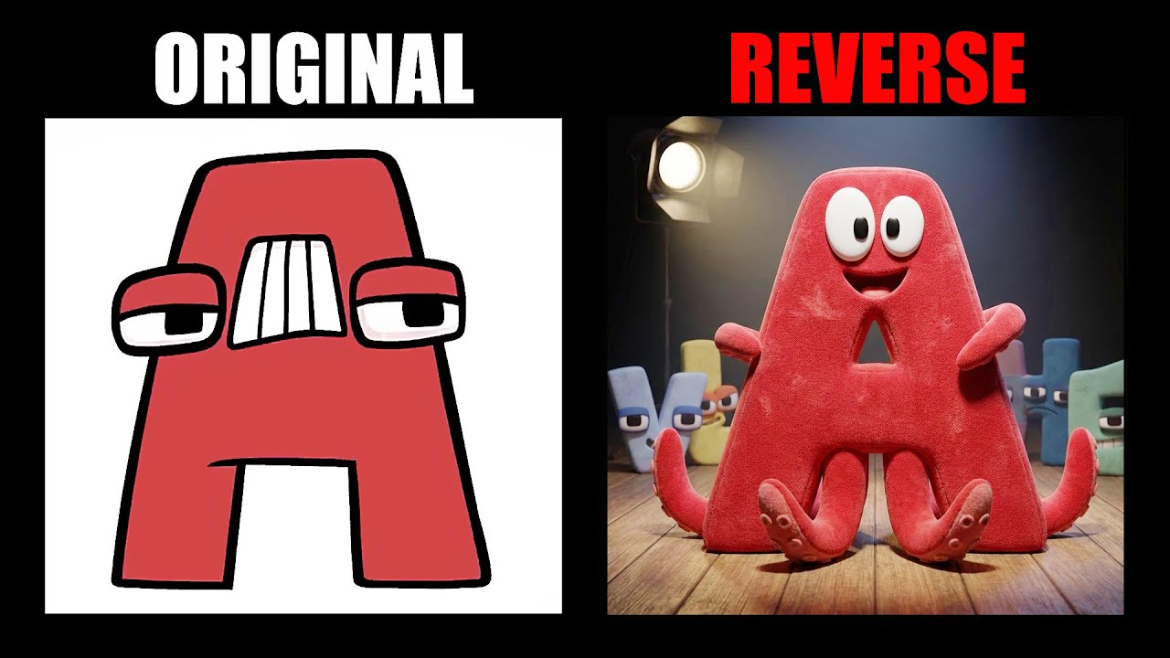 Reverse Alphabet Lore But They Are Fred (from Pocoyo) - Alphabet Lore Meme Animation | TD Rainbow