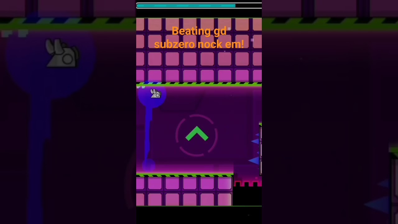 beating geometry dash subzero nock em