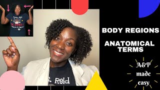 Body Regions and Anatomical Terms! Learn with me!