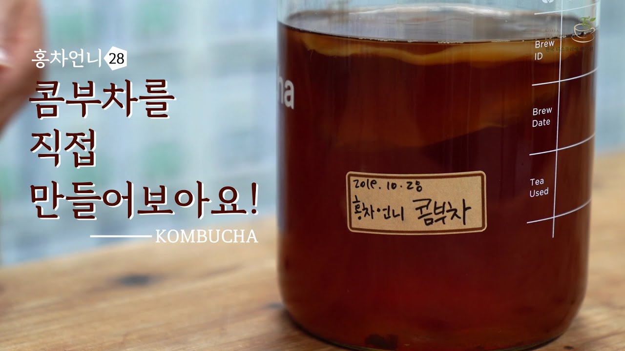 [Sub] 콤부차 만들기 feat.스코비 / How to make Kombucha (with Scoby) #홍차언니 #한국티소믈리에연구원TV