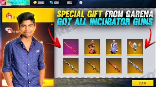 Special Gift From Garena️I Got All Incubator M60 Guns For Free,New Bundle,New BagNew Katana