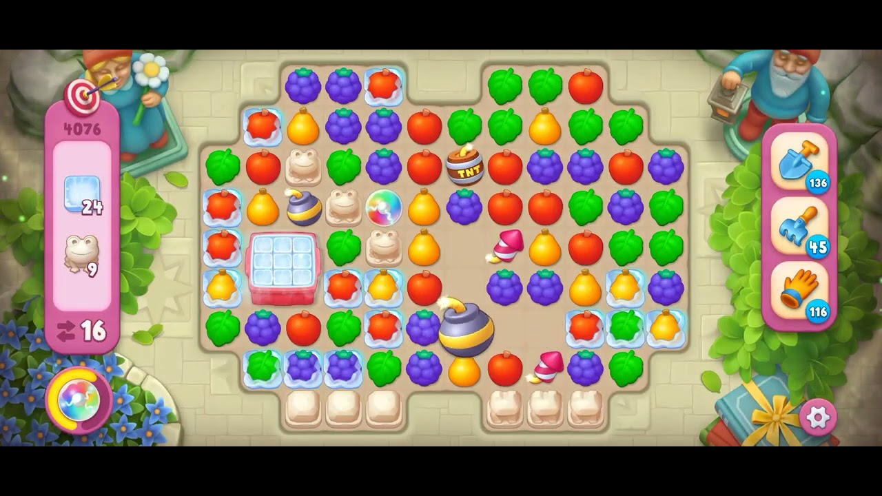 Gardenscapes Level 4076 [Challenge Level] 