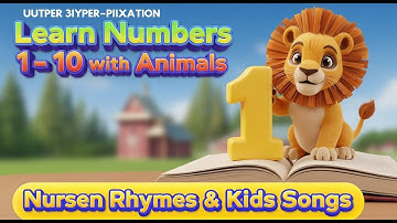 Numbers Song - Learn Numbers 1-10 with Safari Animals | Back to School Counting Fun 1 to 10