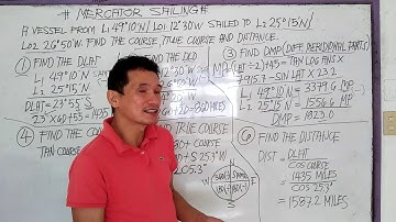 HOW TO SOLVE MERCATOR SAILING