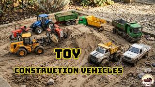 How to Play with Construction Toys in the Sand - Kids Sandbox Fun 2