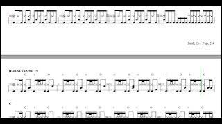 Michael Gungor - Battle Cry | Drum Score, Drum Sheet Music, 드럼악보