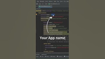 How to change App name in Flutter || Changing App name in Flutter. #flutter #android  #appdeveloper