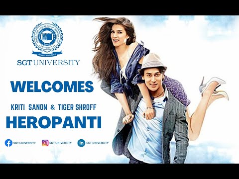 Tiger Shroff and Kirti Sanon visit SGT University