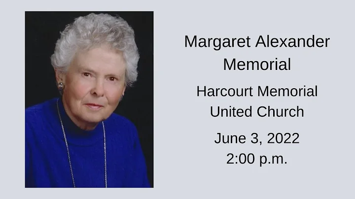 Margaret Alexander Memorial Service
