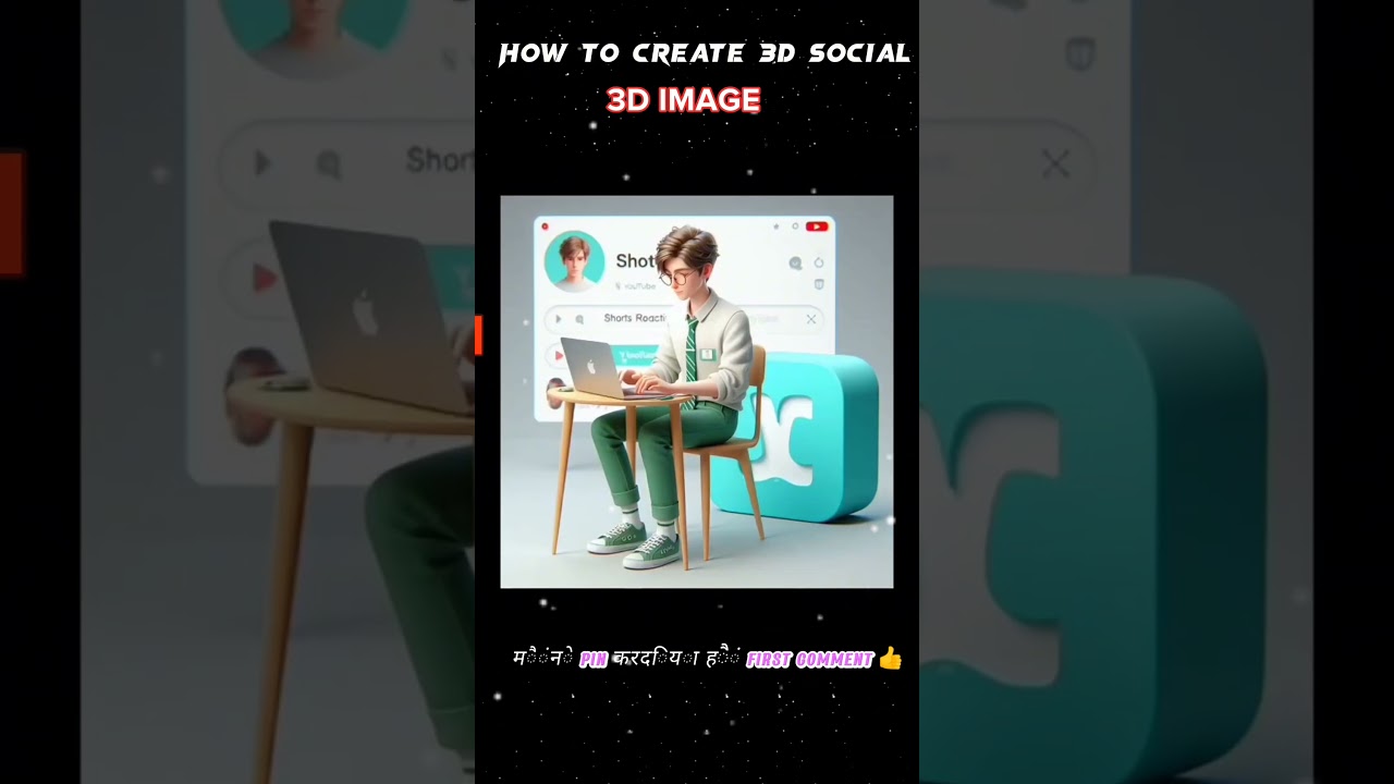How to create 3d Social Media image check my first comment 👇 