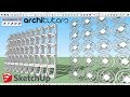 Facade creation in sketchup using su4 to components extension  architutors