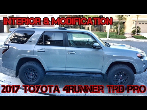 Part2 Hd Interior Mods And Dealer Options Must See 2017 4runner Trd Pro Cement