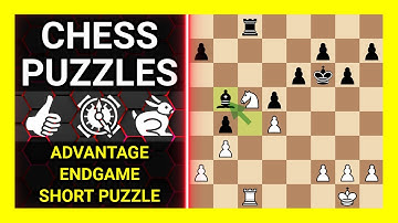 Chess Puzzles to Practice. Themes: Advantage, Endgame, Short puzzle. Learn Chess