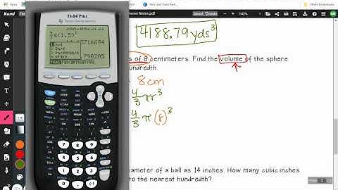 Math 8 // Unit 7 Lesson 3 // Volume of Spheres