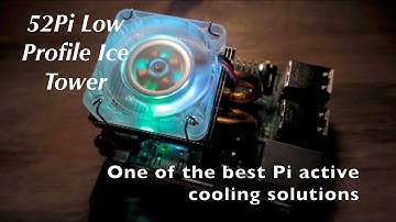52Pi Best Raspberry Pi Cooler Yet, Low Profile Ice Tower RGB LED demo