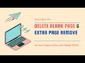 How to Delete Extra or Blank Page in MS Word Remove Unwanted Page (Easy Method)#msword #naqibskills