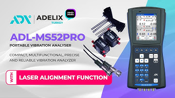 ADL-MS52PRO. Portable vibration analyser with laser alignment function