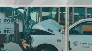 Alleged drunk driver hits school bus in Galt