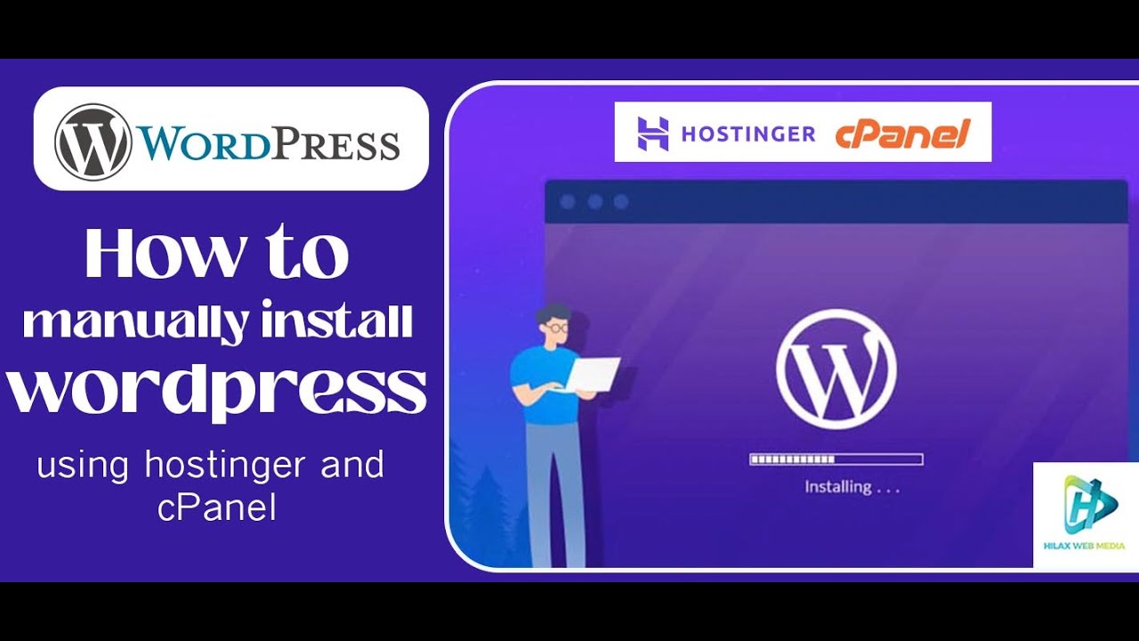 How to manually install WordPress on Hostinger and cPanel - YouTube