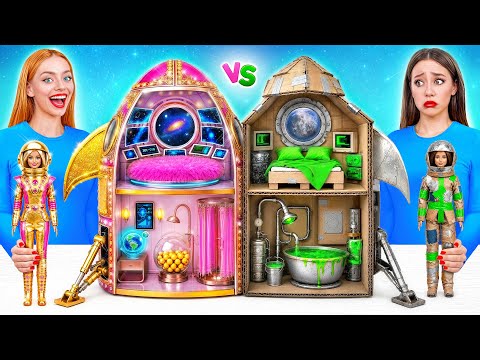 We Build Amazing Doll House Rich vs Broke Challenge | Cool Creative Hacks by Super Hyper DO