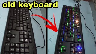 ghar par banaye RGB keyboard || how to make gaming keyboard || #rgbkeyboard #rgb