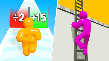 Satisfying Mobile Games 2023 - Tall Man Run, Ladder Master, Number Masters, Shape Shifting...