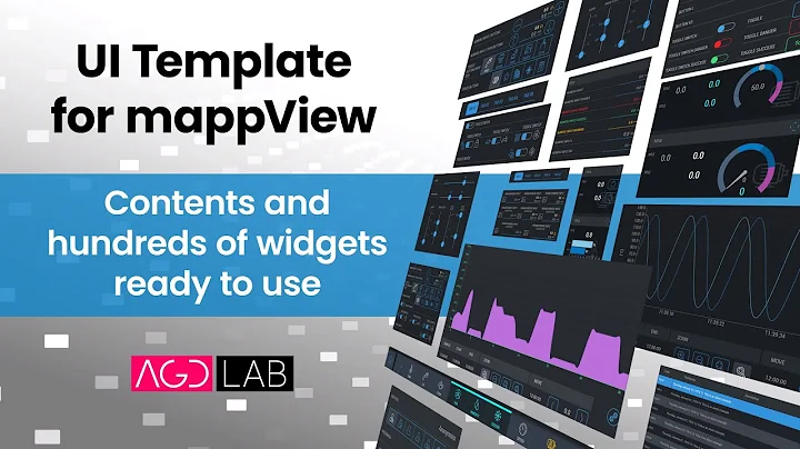 UI Template for mappView - Contents and hundreds of widgets ready to use