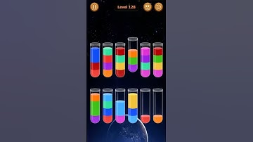 Water Sort Game Level - 128 Without Boosters | Puzzle Games #entertainment #puzzle #games