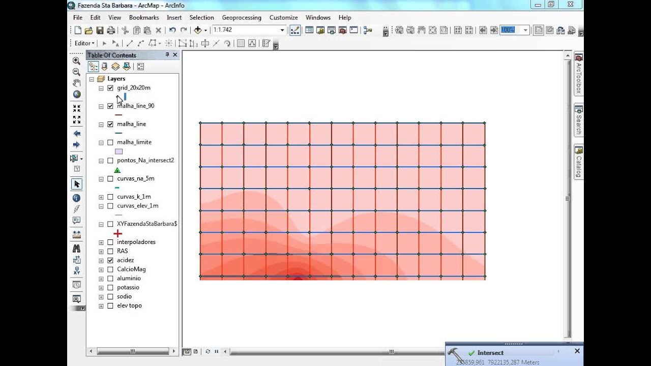 ArcMap_10_Criacao de Grid 20 x 20 m - YouTube
