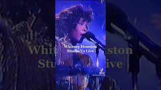 Whitney Houston Studio Vs Live All the man that I need #whitneyhouston