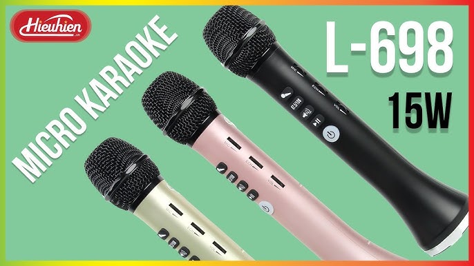 Changeurs De Voix Lewinner L 699 Microphone Karaoké Professionnel Sans Fil  S Er Microphone Bluetooth Portable Pour Support Téléphonique Enregistrement  TF Play 231007 Du 44,3 €