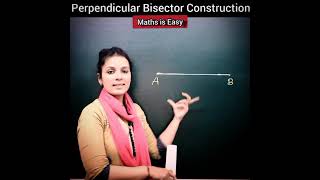 #shorts How to Draw Perpendicular Bisector of a Line Segment @Mathsiseasy