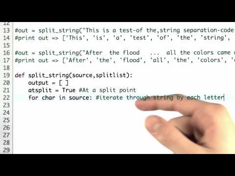 Better Splitting Solution - Intro to Computer Science