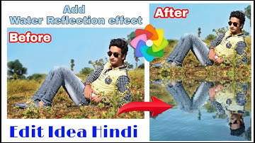 [ Hindi ] How to add water reflection effect to your photo Toolwiz Photo Tutorial