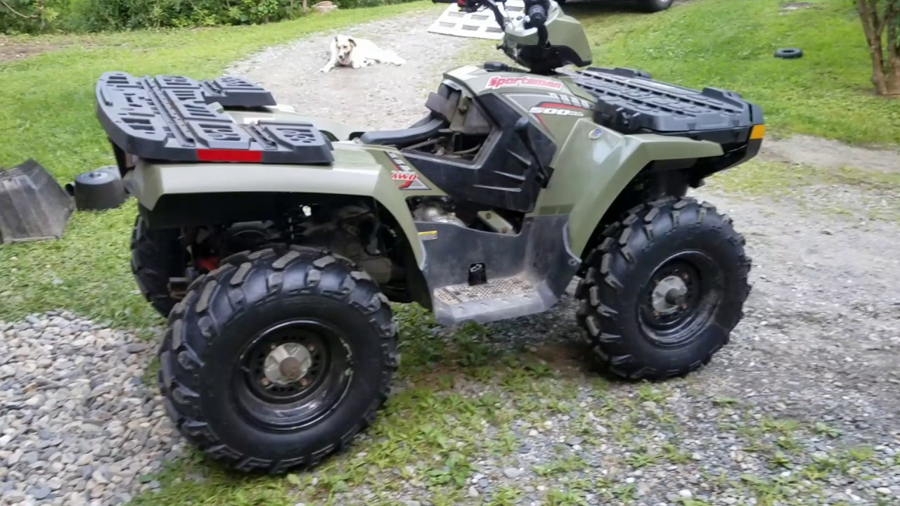 2005 Polaris Sportsman 500 HO, engine noise - YouTube