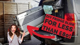 DIY DROP DOWN FRIDGE SLIDE FOR LESS THAN £80! OVERLAND MUST HAVE!  DISCOVERY 3