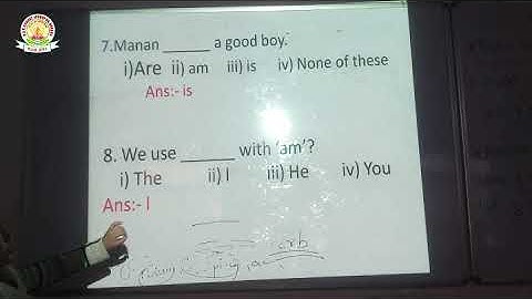 DAV SCHOOL TUTORIALS CLASS  2 SUBJECT  ENGLISH GRAMMAR REVISION BY SUSHMITA MISS