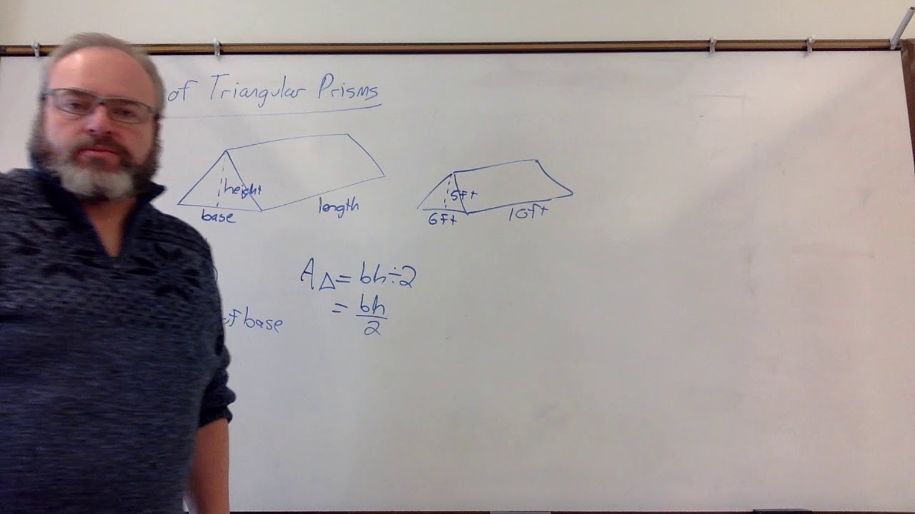 video volume of triangular prism