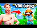 Trolling My BIGGEST Hater On Fortnite! (toxic)