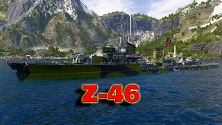 Meet The Z-46! Tier 8 German Destroyer (World of Warships Legends)