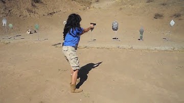 Training at the range with Nicky Dare