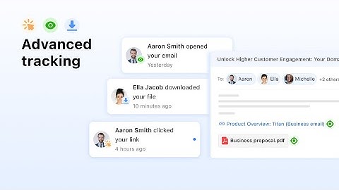 Track link clicks and file downloads on your emails with Titan