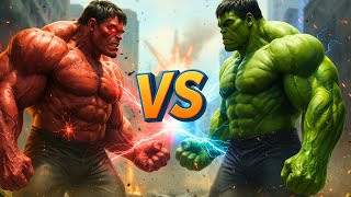 EPIC BATTLETHE: RED HULK Vs. GREEN HULK | Epic Battle | Who Will Win?