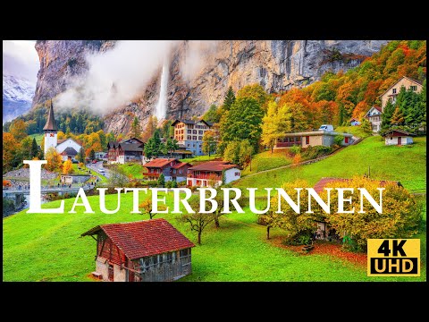 LAUTERBRUNNEN-VALLEY OF THE WATERFALLS  VS LORD OF THE RINGS-SEE THE SIMILARITIES/FILM CALMING MUSIC