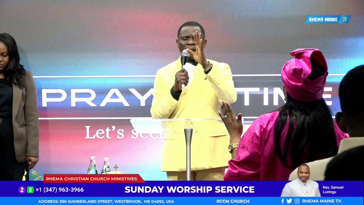 RHEMA CHURCH SUNDAY WORSHIP FAMILLE BLINDEE APOTRE RUFINO BECA