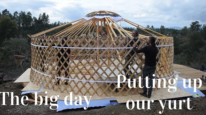The one where we finally put up our yurt - Yurt raising day - Building our homestead in Portugal