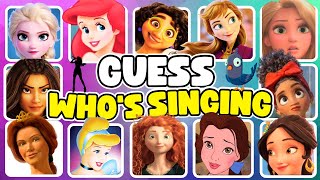 Guess Who's Singing 🎤🎙️🎶| Disney Song Quiz Challenge | Snow White, Moana, Elsa, Rapunzel, Mirabel