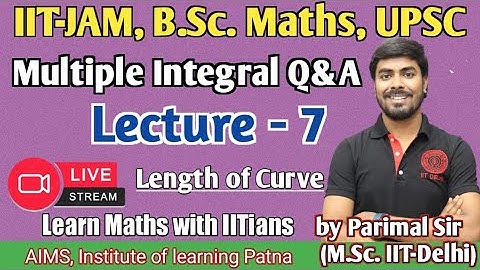Multiple Integral Q&A | L_(7) | IIT-JAM/B.Sc. Maths| Parimal Sir(M.Sc. IIT-Delhi) |#bscmaths #iitjam